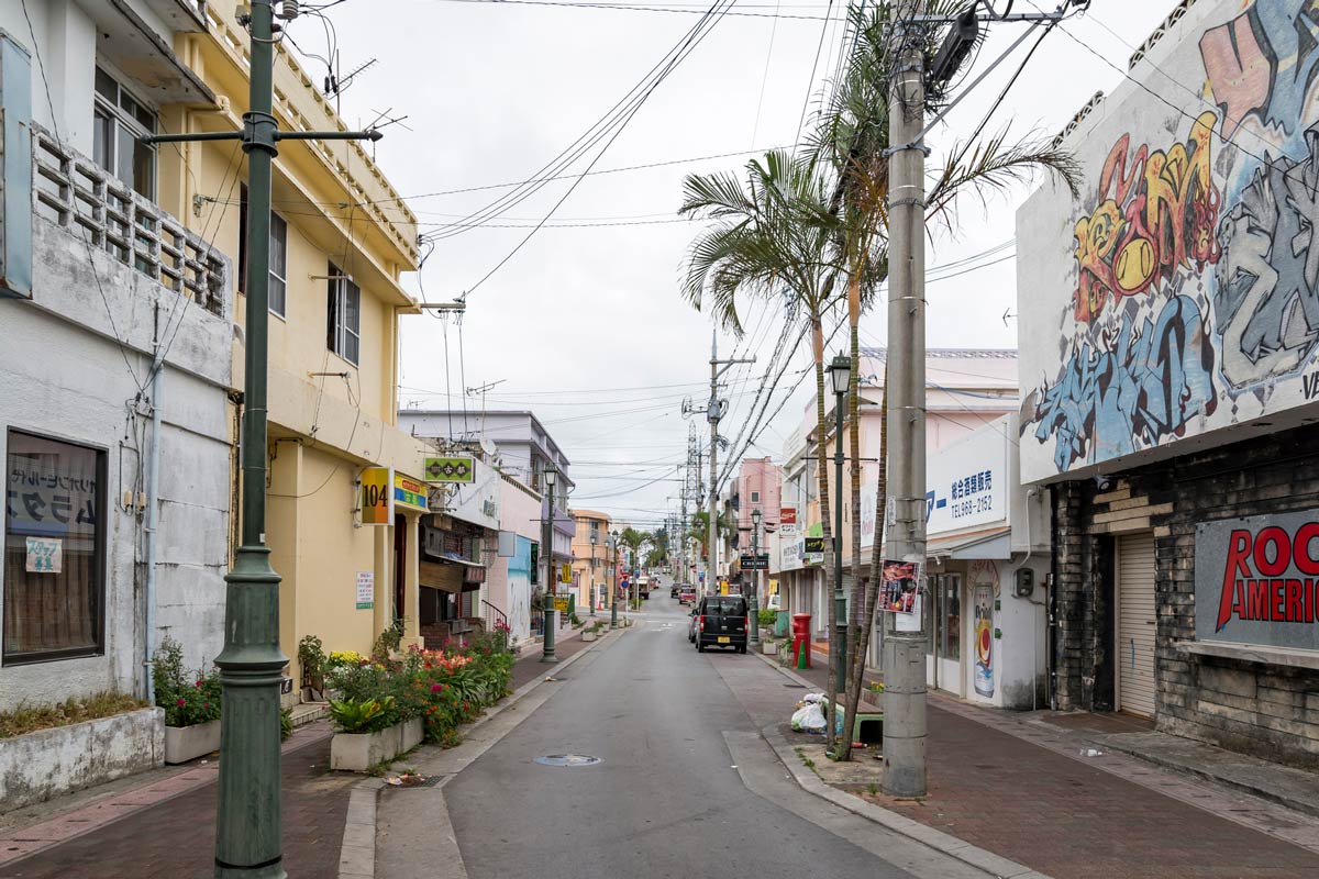 金武町のアメリカを感じる通り