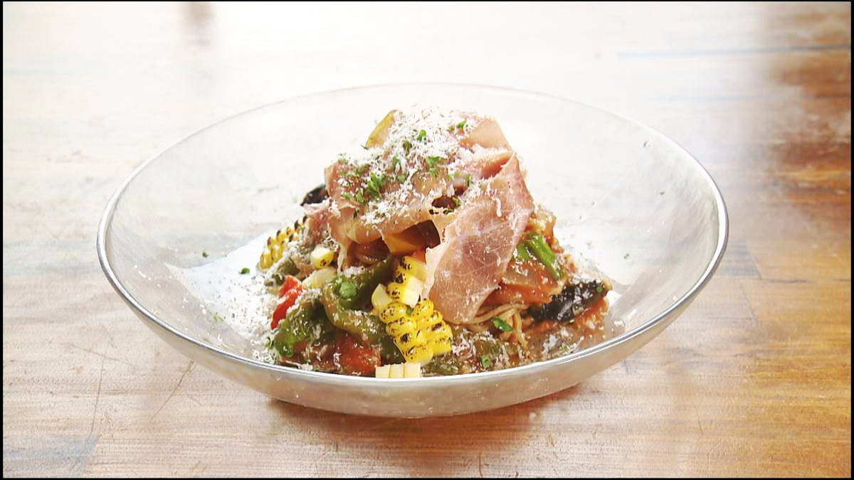 【暑い夏に食べたい♪さっぱり冷やし麺】夏野菜も盛りだくさんな冷製パスタ「YOSHOKUDOミナトヤ」（浦添市）