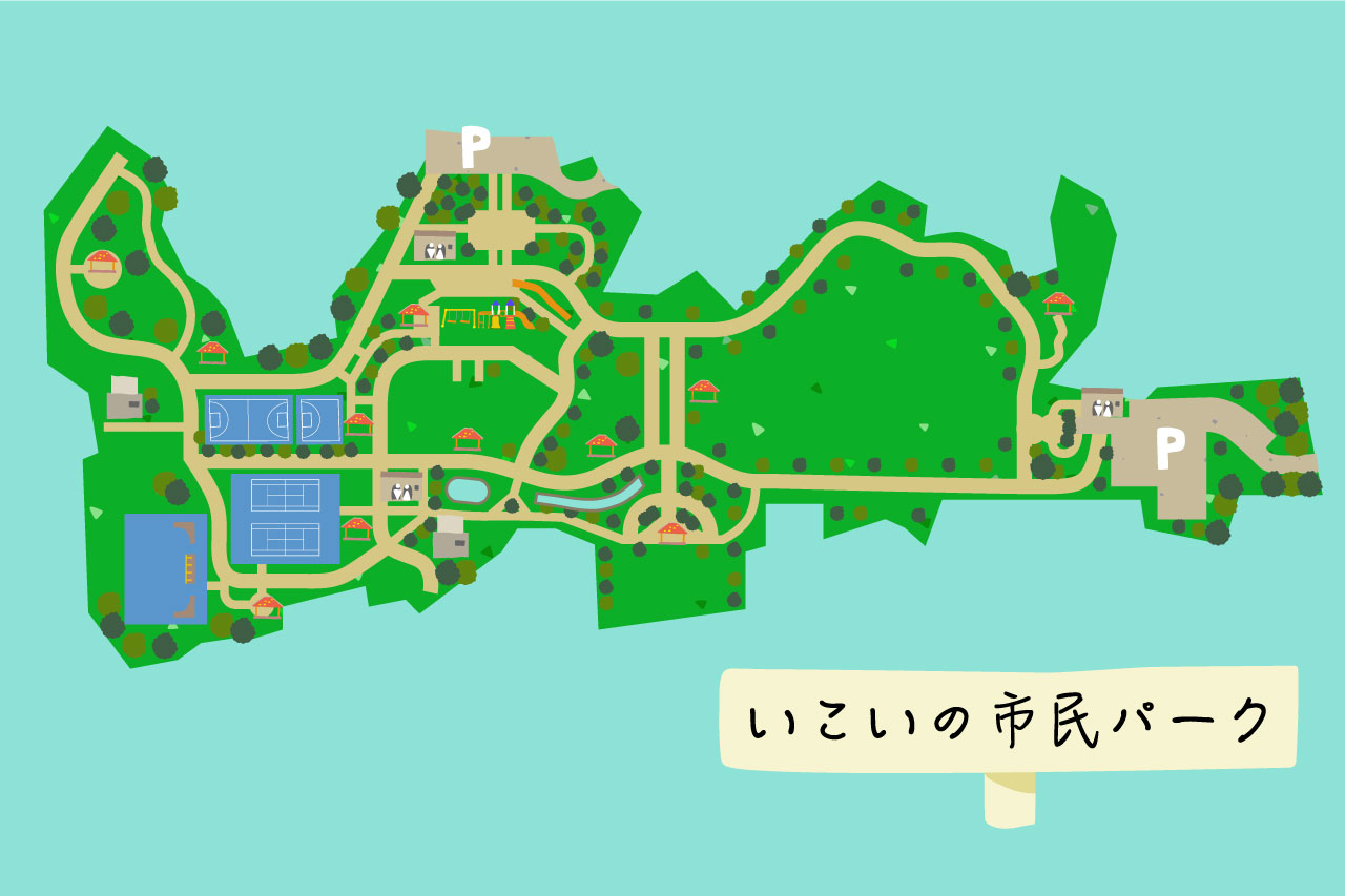 アクティブ派もリラックス派も楽しめる!緑広がる開放的な敷地にスポーツ施設や遊具が揃った「いこいの市民パーク」(宜野湾市)