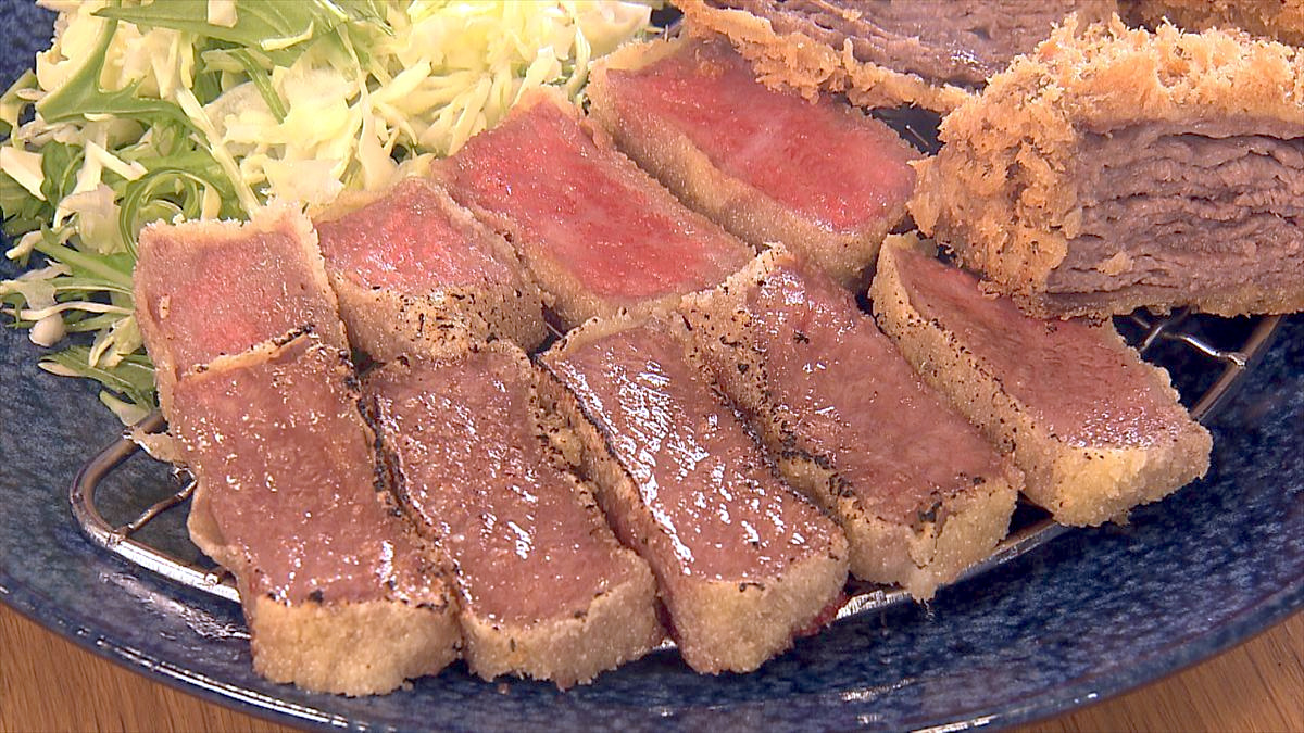 【高級カツ】断面にときめく！宮崎牛A5で味わう極上牛カツ体験「肉や食堂 in へんざ」（うるま市）