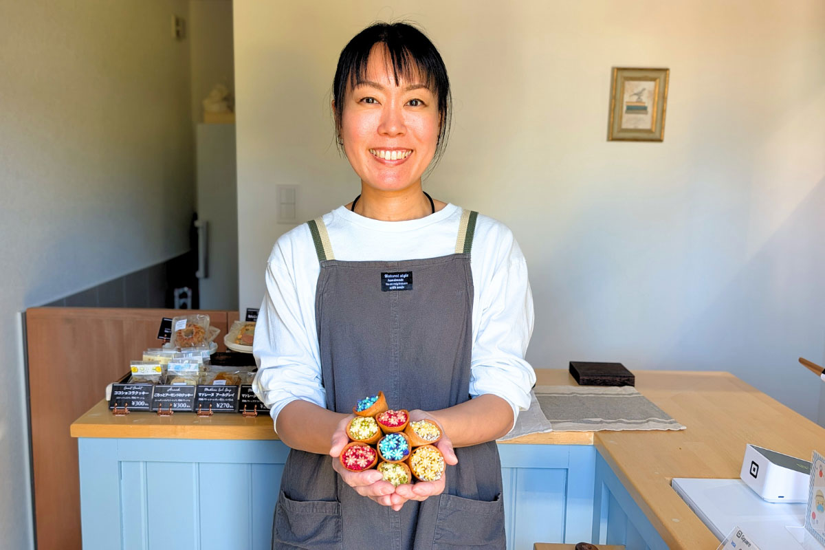 ミニブーケの「ジャンドゥージャコルネ」が可愛すぎる！小さな焼き菓子屋さん「Atelier Hoshino Umi（アトリエ ホシノウミ）」（南城市）