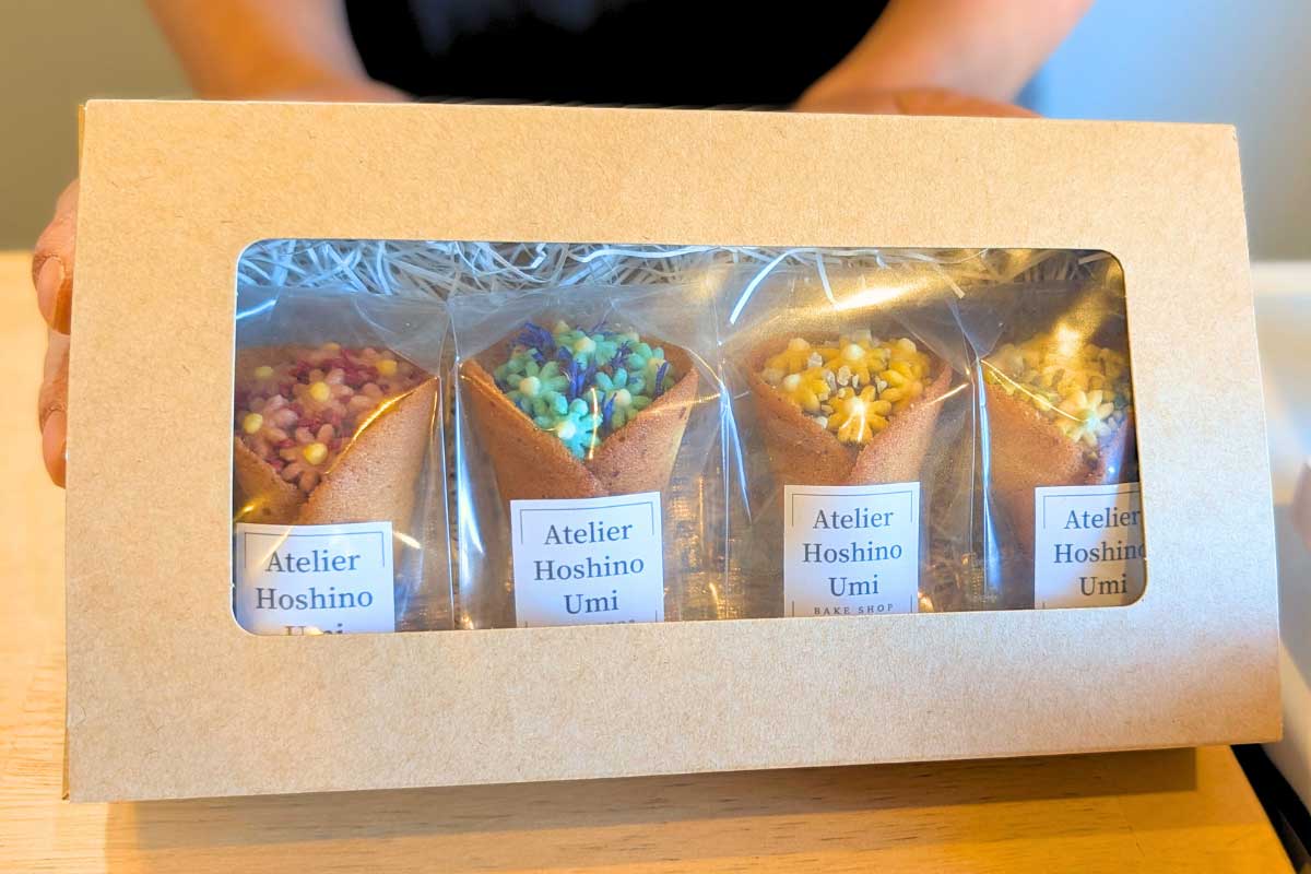ミニブーケの「ジャンドゥージャコルネ」が可愛すぎる！小さな焼き菓子屋さん「Atelier Hoshino Umi（アトリエ ホシノウミ）」（南城市）