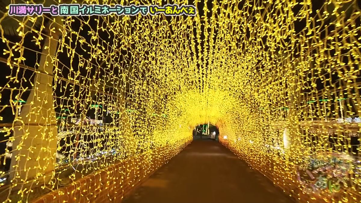 友近が感動！全国１位のイルミネーション東南植物楽園でありんくりん＆じゅん選手と“い～あんべぇ”