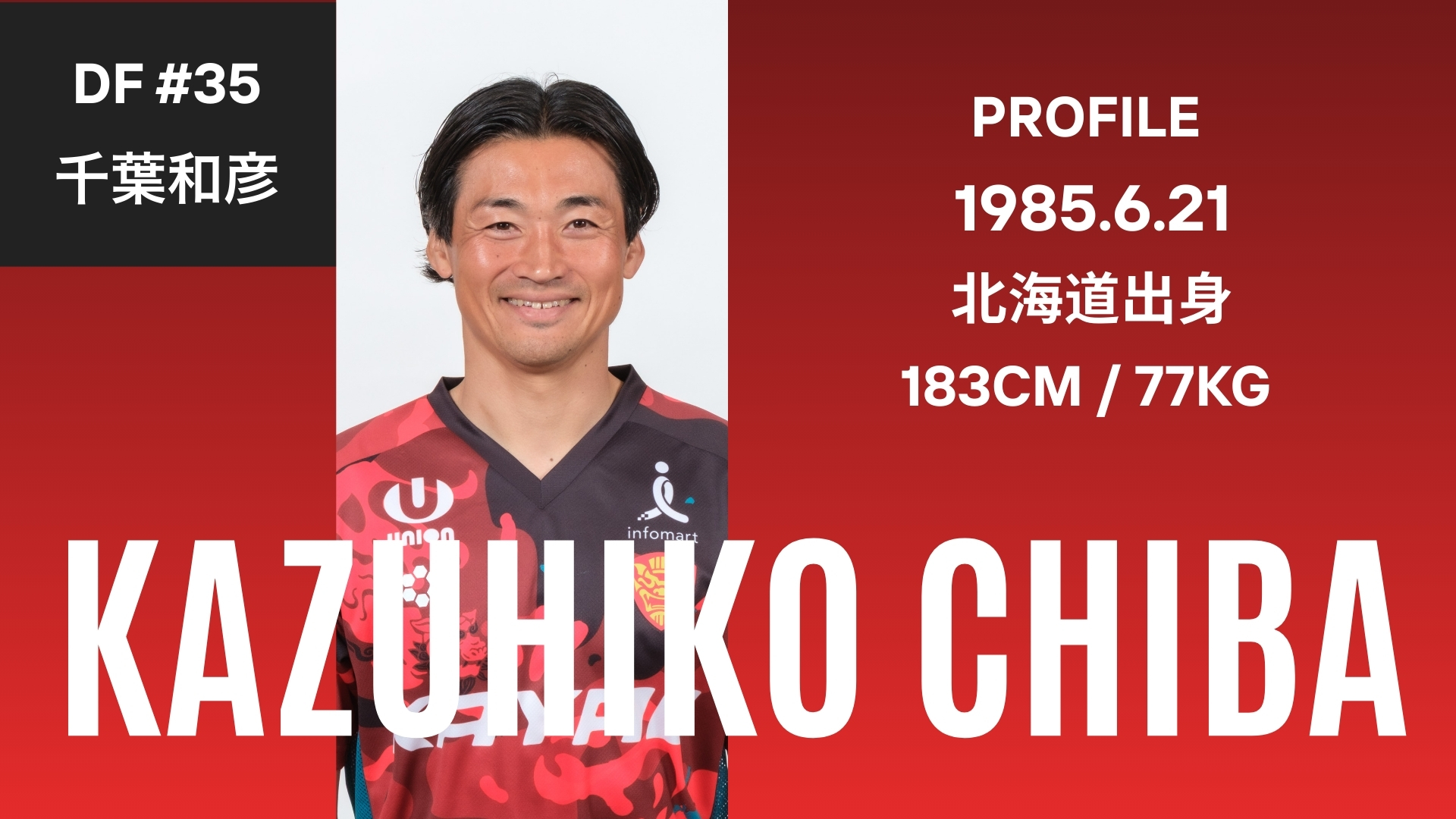 【ベンガラの誇り集結！FC琉球 選手名鑑2026】チーム最年長「周囲を生かす！」守備と技術で勝利へ導く DF千葉和彦