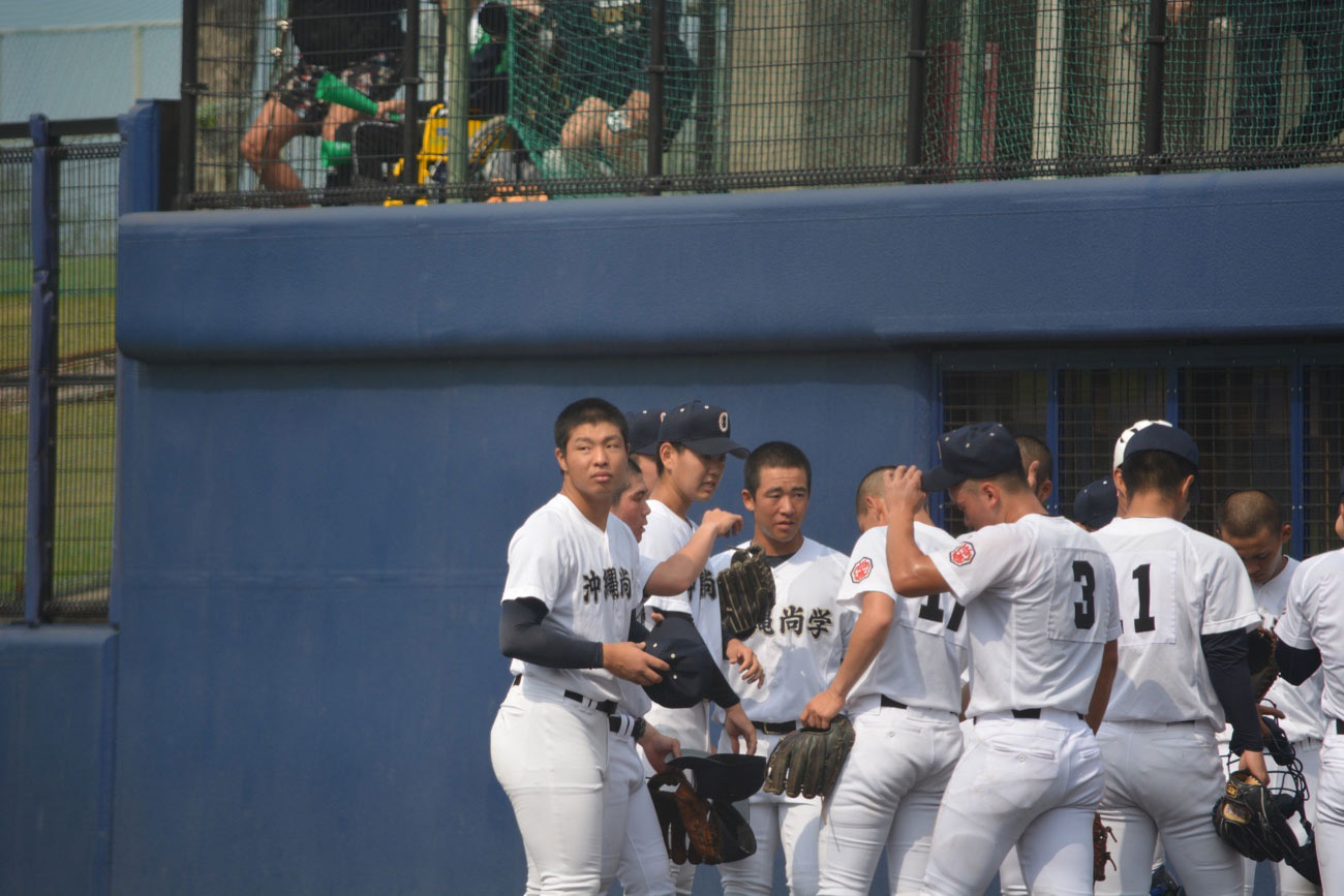 チャンレンジマッチ沖尚 対 エナジックはエース末吉が登板せず沖尚が勝利。比嘉監督の選抜敗退について自戒の念を込めた鼓舞とは