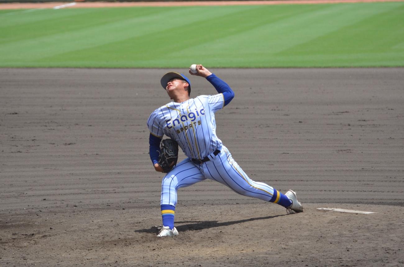 3打席連続を含め4本のホームランを放つ福地楽偉門は本物か!?エナジックは九国大付に7回コールドで決勝進出！