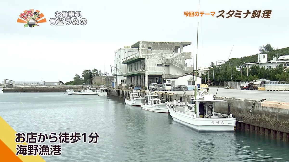 Alt：お食事処 食堂うみの（南城市知念）｜OTV アゲアゲめし 2026年7月3日放送