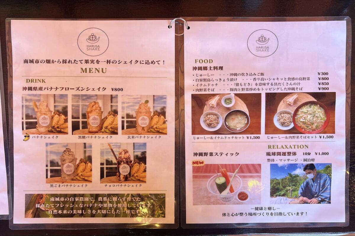 斎場御嶽のすぐそばでひと休み。久高島を望む「HARUSA SHAKE（ハルサシェイク）」で沖縄県産果実のスムージー＆シェイクを味わう（南城市）