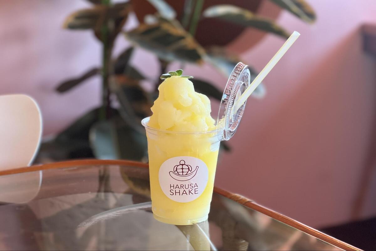 斎場御嶽のすぐそばでひと休み。久高島を望む「HARUSA SHAKE（ハルサシェイク）」で沖縄県産果実のスムージー＆シェイクを味わう（南城市）