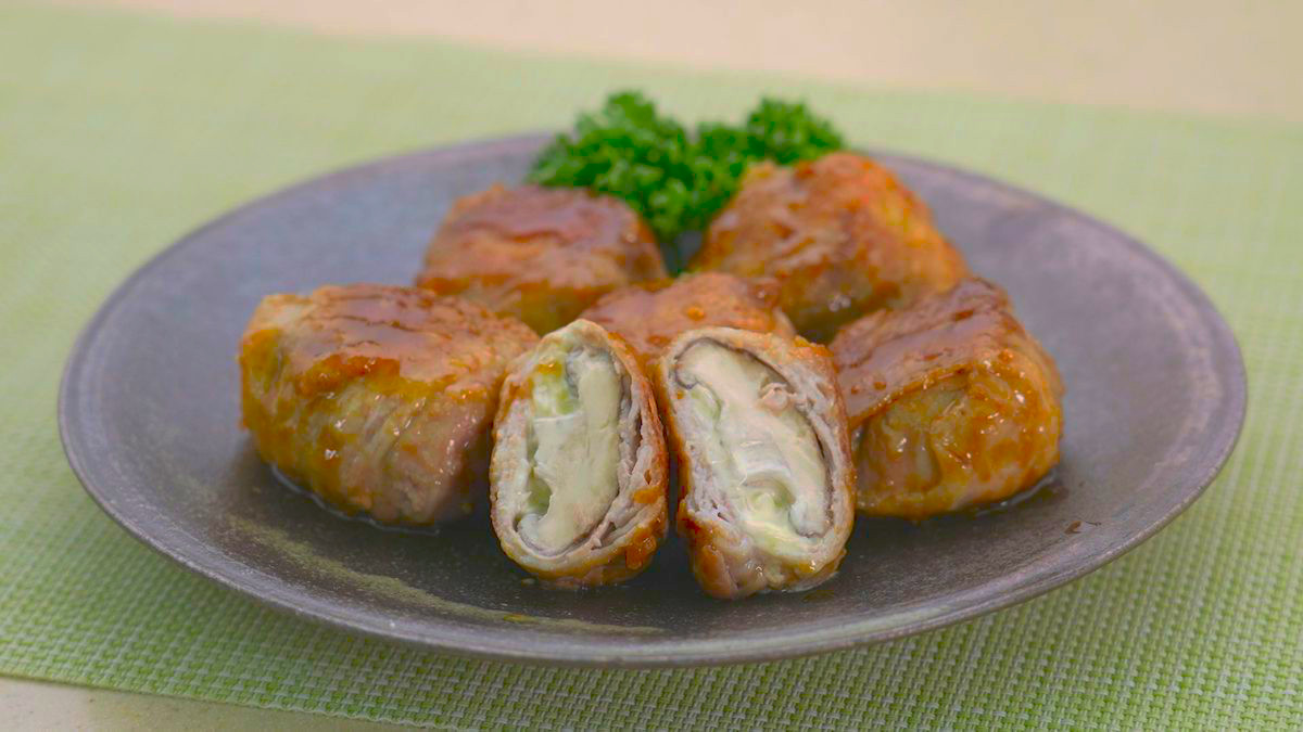 らくらくクッキング まるごとしいたけ肉包み|OTV ウィン♪ウィン♪ 2022年4月16日放送